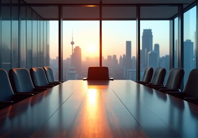 Modern professional office consultation setting