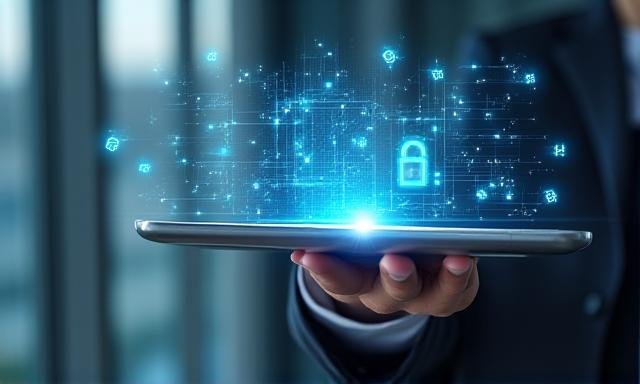 Secure data protection illustration